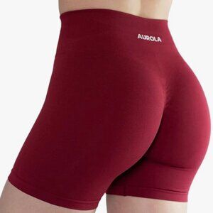 NWOT Aurola deep red shorts